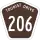 Tourist Drive 206 marker
