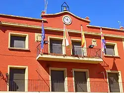 Mural alusivo al cultivo del champiñón en Pradejón