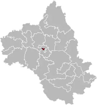 Situation of the canton of Rodez-1 in the department of Aveyron