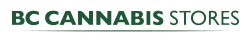 A dark green BC Cannabis Stores wordmark