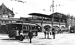 Railcar 37 at Zoologischer Garten station, around 1905