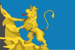 The historic flag of the Lviv region