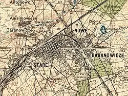 A junction in Baranowicze, Poland, 1934 (since 1939 in Belarus)