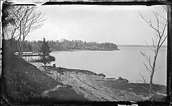 "Bay Ridge", a black and white image by George Bradford Brainerd, created circa 1872 to 1887. The photograph is in the Brooklyn Museum's collection.