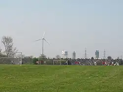 Turbine 1 and several structures of the Ford plant
