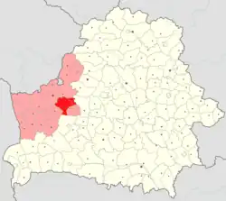 Location of Novogrudok district