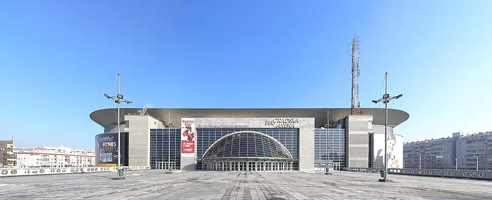 Belgrade Arena by Vlada Slavica in Belgrade, 2004