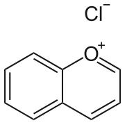 Benzopyrylium chloride (chromenylium chloride), a salt with chloride as the counterion