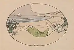 postcard from the Au bain de mer series c. 1919