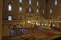 Interior of mosque from balcony