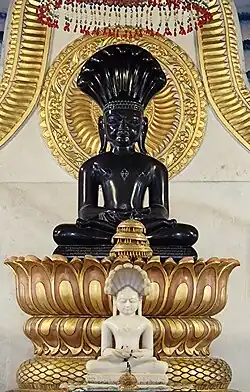 Parsvanatha statue in Bhelupur Jain temple, Varanasi