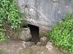Entrance of the cave from the outside