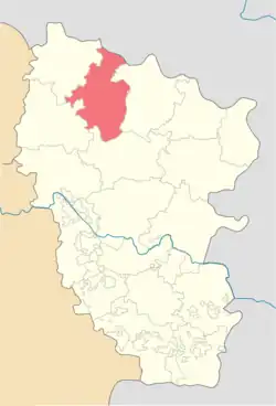 Location of Bilokurakynskyi Raion