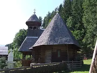 Wooden church in Farcașa village