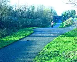 A view of the path that has replaced the line, December 2006