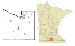 Location of Good Thunder, Minnesota