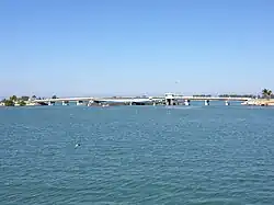 The original swing bridge which operated from 1958 to 2015