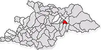 Location in Maramureș County