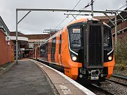 A Class 730 being tested at Walsall, on 19 March 2021
