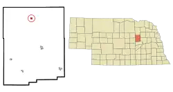 Location of Petersburg, Nebraska