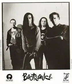 Bootsauce, 1991 (From left: Al Baculis, Pere Fume, Sonny Greenwich Jr., Drew Ling)