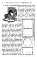 Circa 1894 page showing a camera with an "indiarubber ball" and a "time exposure" mode that works like what came to be called "bulb". Suggests that the "bulb" terminology had not yet been introduced.