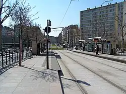 Montempoivre station of tramway Line 3