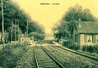 Braches railway station in the early 20th century