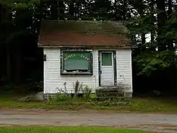 A former barbershop in Brant Lake NY