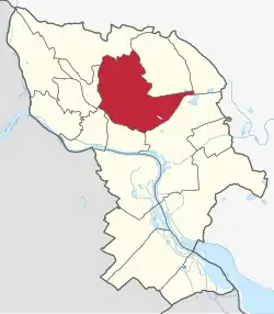 Area of Nové Mesto in Bratislava