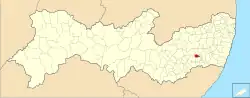 Location of Cupira in Pernambuco
