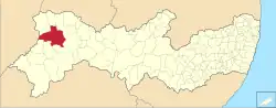 Location of Ouricuri in Pernambuco