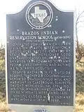 Brazos Indian Reservation School Texas Historical Marker