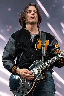 Bell performing with Weezer in 2025