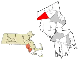Location in Bristol County in Massachusetts