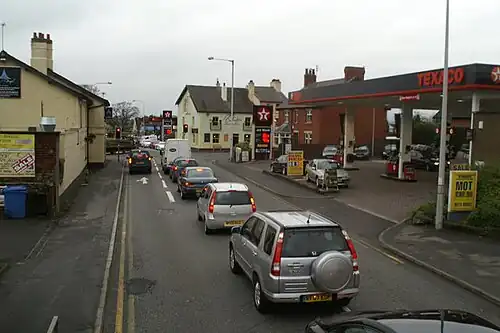 Broughton cross-roads pictured before the existence of the bypass