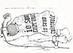 Il complesso di colpa/The Guilt Complex (1964). Ink Drawing for Franz Kafka's The Penal Colony.