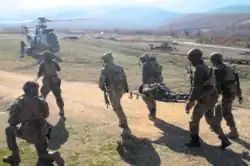 Bulgarian and Spanish Special Forces on MEDEVAC training during exercise "SteadfastDart25"