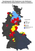 Constituency results, 1953