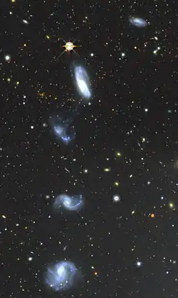 Burbidge's Chain imaged by the Legacy Surveys DR10