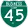 Business Interstate 45-H marker