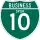 Interstate 10 Business Spur marker