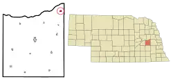 Location of Linwood, Nebraska