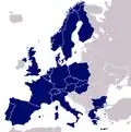 1999 (20 members): Bulgaria joins (post-1993 borders)