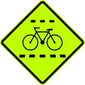PO-14 Cyclist crossing ahead