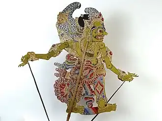 Wayang kulit Gatakaca, Tropenmuseum collection, Indonesia, before 1900