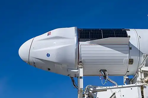 CRS-21 Cargo Dragon rolling out