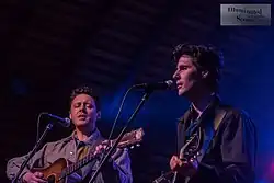 The Cactus Blossoms performing in Maquoketa, IA in 2018