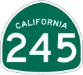 State Route 245 marker