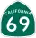 State Route 69 marker